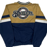 Milwaukee Brewers Mlb Mlb Baseball Jacket - XL Blue Polyester