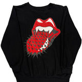 Rolling Stones Graphic Sweatshirt - Small Black Cotton Blend