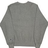 Vintage Reverse Weave Champion College Sweatshirt - Small Grey Cotton Blend
