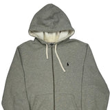 Polo By Ralph Lauren Hoodie - Large Gray Cotton