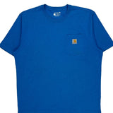 Carhartt T-Shirt - Large Blue Cotton