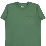 Carhartt T-Shirt - Small Green Cotton