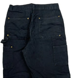 Carhartt Double Knee Carpenter Pants - 26W 28L Black Cotton