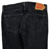 501 Levis Jeans - 35W 31L Black Cotton