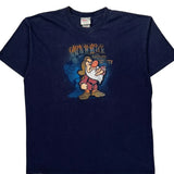 Grumpy Graphic Disney Cartoon T-Shirt - Large Navy Cotton