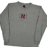University Of Nebraska Nike Long Sleeve T-Shirt - XL Gray Cotton