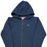 Age 10 Lacoste Hoodie - Small Blue Cotton