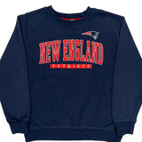 New England Patriots Nfl Football Sweatshirt - Medium Navy Cotton