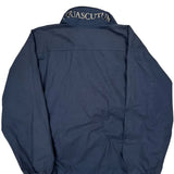 Aquascutum Checked Jacket - Large Blue Polyester