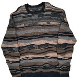 Pacsun Striped Sweater - XL Multicoloured Acrylic