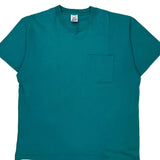 Single Stitch 90S Blank Bvd T-Shirt - XL Green Cotton