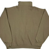 Russell Athletic 1/4 Zip - Large Beige Cotton
