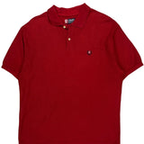 Chaps Ralph Lauren Polo Shirt - Large Red Cotton