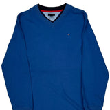 Age 14 Tommy Hilfiger Sweater - Large Blue Cotton
