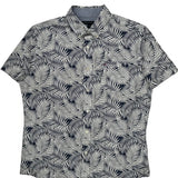 Tommy Hilfiger Short Sleeve Shirt - Medium Navy Cotton