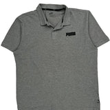 Puma Polo Shirt - Large Grey Cotton