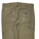 Carhartt Cargo Trousers - 32W 32L Khaki Cotton