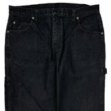 Dickies Carpenter Pants - 34W 32L Black Cotton