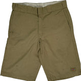 Dickies Shorts - 32W 12L Khaki Cotton