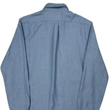 Ralph Lauren Slim Fit Shirt - Large Blue Cotton