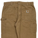 Carhartt Carpenter Trousers - 32W 32L Brown Cotton