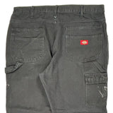 Workwear Dickies Double Knee Carpenter Trousers - 36W 28L Black Cotton
