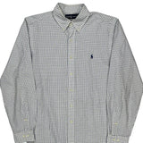 Ralph Lauren Checked Shirt - Large White Cotton