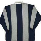 Windsor Rugby Club Striped Rugby Shirt - 2XL Gray Cotton