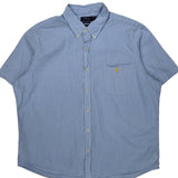Polo By Ralph Lauren Striped Short Sleeve Shirt - 2XL Blue Cotton