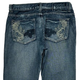 Helix Boot Cut Jeans - 34W 29L Blue Cotton