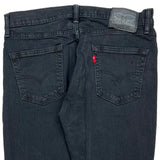 Levis Slim Fit Jeans - 33W 30L Gray Cotton