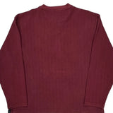 Chaps Ralph Lauren Long Sleeve T-Shirt - Large Red Cotton