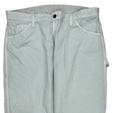 Dickies Cargo Carpenter Trousers - 38W 30L White Polyester Blend