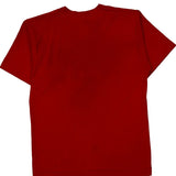 Age 14 Fruit Of The Loom Single Stitch T-Shirt - Small Red Cotton Blend