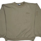 Fila Sweatshirt - Large Beige Cotton