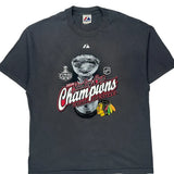 Made In USA Majestic Nhl T-Shirt - XL Grey Cotton