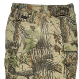 Mossy Oak Camo Cargo Trousers - 36W 29L Khaki Cotton