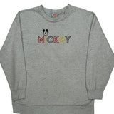 Mickey Mouse Mickey Unlimited Cartoon Sweatshirt - XL Grey Cotton