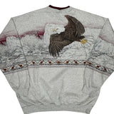 Eagle Unbranded Graphic Sweatshirt - XL Grey Cotton