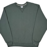 Russell Athletic Sweatshirt - XL Green Cotton Blend
