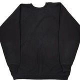 90S Made In USA Hanes Blank Sweatshirt - 2XL Black Cotton Blend