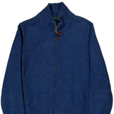Ralph Lauren Zip Up - Small Blue Cotton