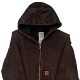 Age 12 Carhartt Jacket - XL Brown Cotton