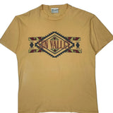 Sun Valley Sgt Leisure Single Stitch T-Shirt - Large Yellow Cotton