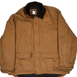 Dickies Jacket - 2XL Brown Cotton