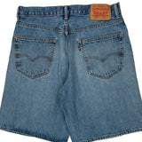 Levis Denim Shorts - 34W 11L Blue Denim