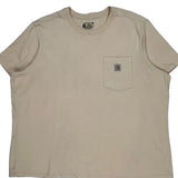 Carhartt T-Shirt - 3XL Beige Cotton