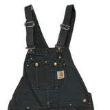 Carhartt Double Knee Overalls - 34W 32L Black Cotton