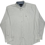 Tommy Hilfiger Polka Dot Shirt - XL White Cotton