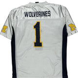 Wolverines Starter Football Football Jersey - Large Blue Polyester